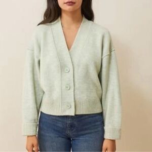 American Eagle Outfitters Light Green Cardigan